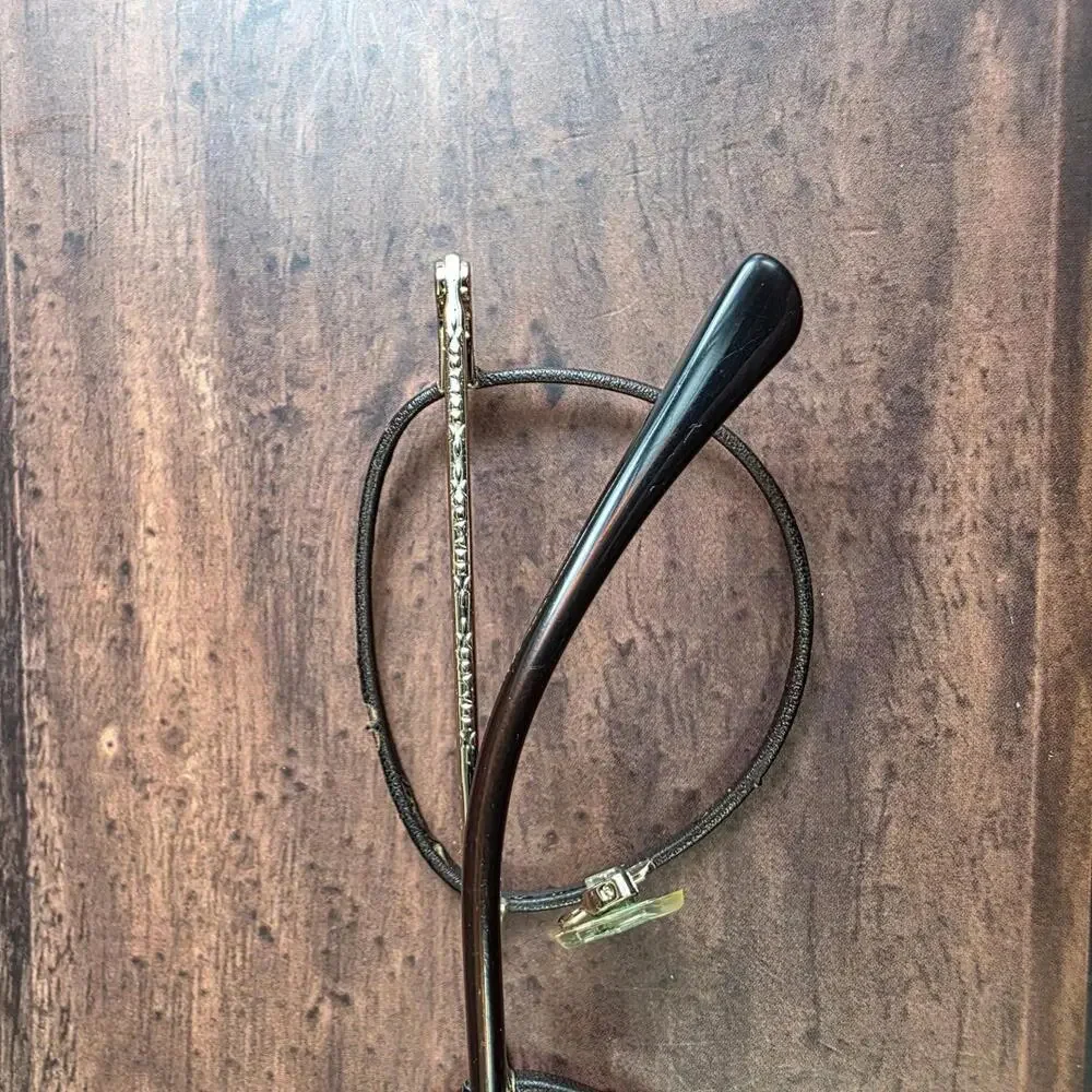 Kliik Denmark Women's Eyeglasses Brown‎ Round Metal Frame 50-18-135 FRAMES ONLY